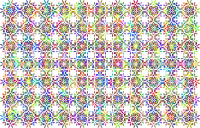 Floral Polyprismatic Background No BG