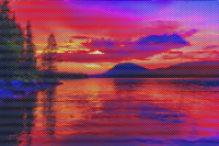 Surreal Mosaic Sunset