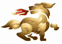 Fire breathing Qilin