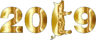 Year Of The Pig Gold With Stroke