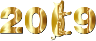 Year Of The Pig Gold With Shadow