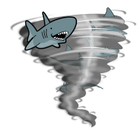 Stormy with a chance of sharks