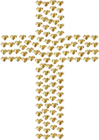 Handshake Cross Gold