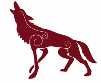 Howling Red Wolf