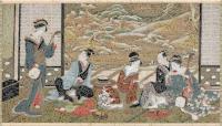 Utagawa Toyoharu A Winter Party