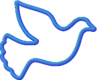 Peace Dove Outline 3D