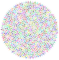 Abstract Prismatic Circular Art No BG