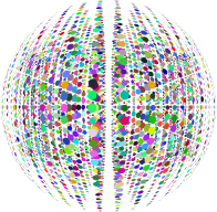 Abstract Information Technology Design 3D Network Grid Prismatic