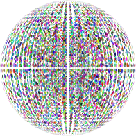 Abstract Information Technology Design 3D Network Grid Sphere
