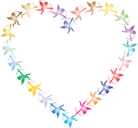 Cupid Archer Heart Prismatic