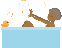 African Lady in a Bath