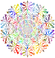 Floral Flourish Vortex Polyprismatic No BG