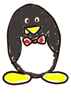 Penguin cartoon childish