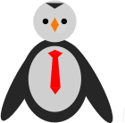 Penguin with tie