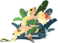 Woman And Snake By Tafadzwa Tarumbwa