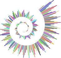 Art Deco Style Spiral Prismatic