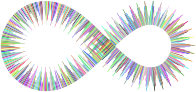 Art Deco Style Infinity Symbol Prismatic
