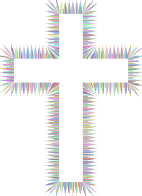 Art Deco Style Cross Prismatic