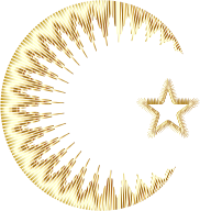Art Deco Style Crescent And Star II Gold