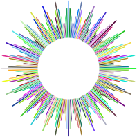 Abstract Geometric Sun Design Frame Prismatic