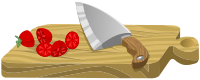 Cutting Board Knife Fixed