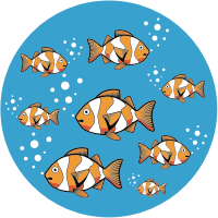 Fish in water