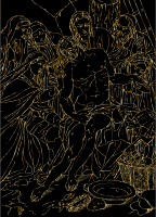 Christ Descended From Cross Gold