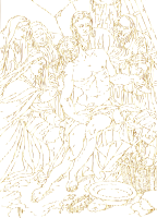 Christ Descended From Cross Gold No BG