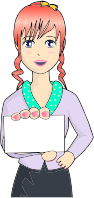 Woman Holding Card By pinterastudio