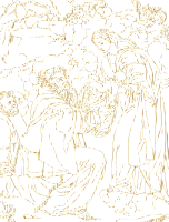 Virgin Mary Entrusts Baby Jesus To St Francis Assisi Gold No BG