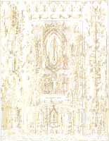 Virgin Mary Detailed Intricate Ornate Mural Gold No BG