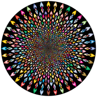 Tribal Plumage Whirlpool Prismatic