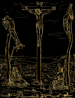 Crucifixion Of Jesus Gold