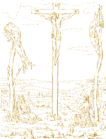 Crucifixion Of Jesus Gold No BG