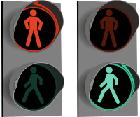 Traffic light for pedestrians (phases)