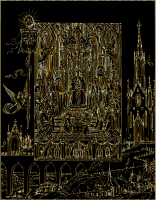 Saint Mary The Blessed Virgin Lithograph Gold