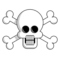 Skull with Bones