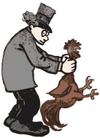 Choking His Chicken