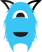 Blue One-eyed Monster