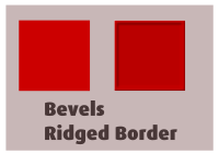 Bevels Ridged Border