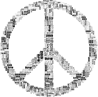 2019 Peace Sign Black