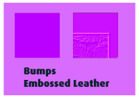 Bumps Embossed Leather