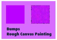 Bumps Rough Canvas Painting