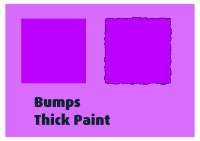 Bumps Thick Paint