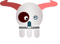 smiling skull