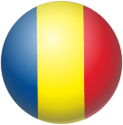 romania flag button, without dropshadow