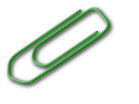 green paperclip