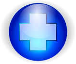 blue crux button
