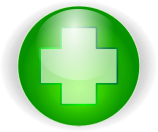 green cross button