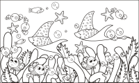 Underwater Scene By mogumoguO